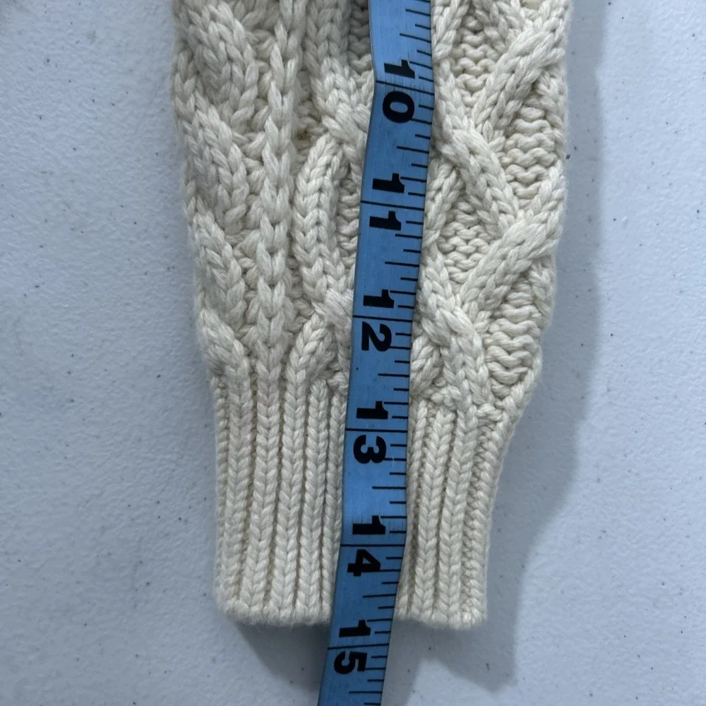 Gap Baby Boys Sweater 4T Ivory Cable Knit Mock Neck Fisherman‎ Preppy
